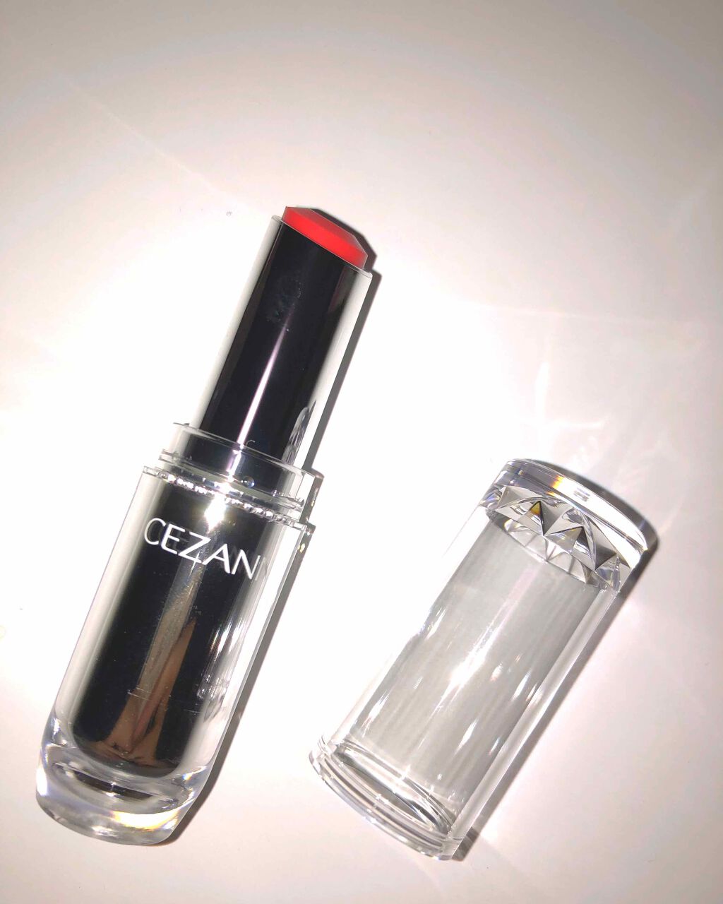 ラスティンググロスリップ/CEZANNE/口紅を使ったクチコミ(2枚目)