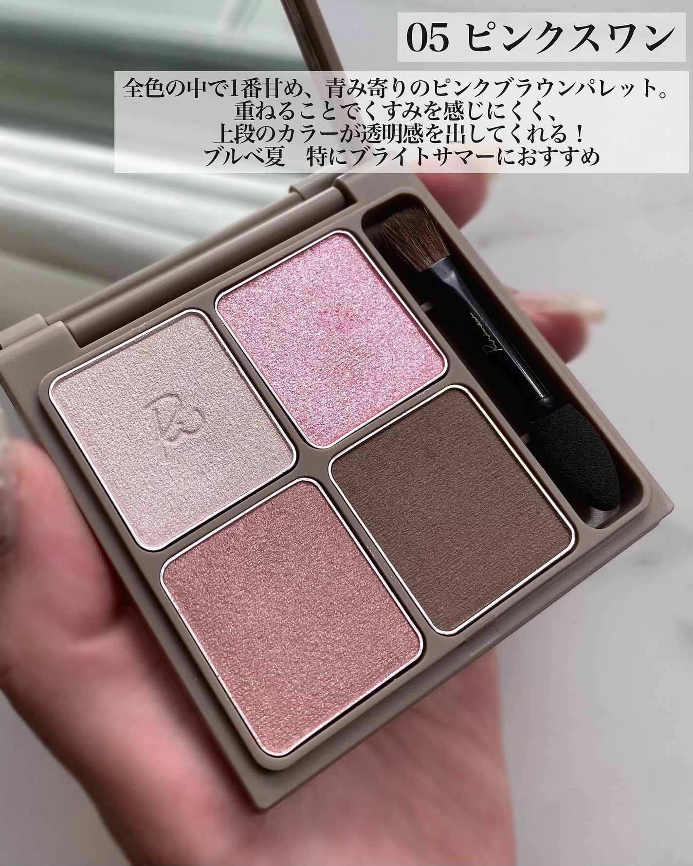 インザミラーアイパレット/Ririmew/アイシャドウパレットを使ったクチコミ(3枚目)