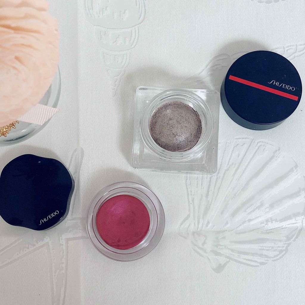オーラデュウ プリズム 01 Lunar/SHISEIDO/単色アイシャドウを使ったクチコミ（1枚目）