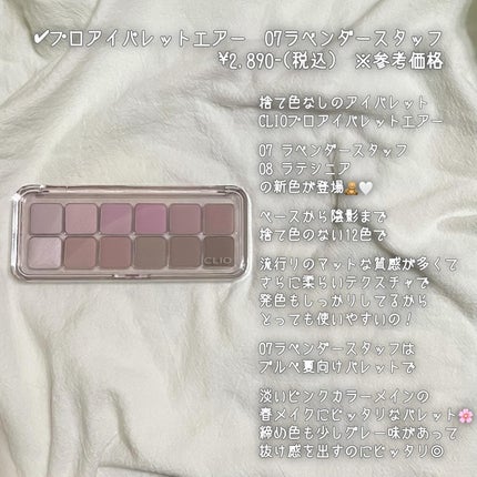 プロ アイ パレット エアー/CLIO/アイシャドウパレットを使ったクチコミ(2枚目)