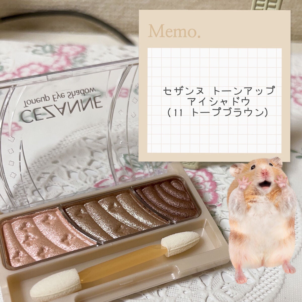 トーンアップアイシャドウ/CEZANNE/アイシャドウパレットを使ったクチコミ(2枚目)