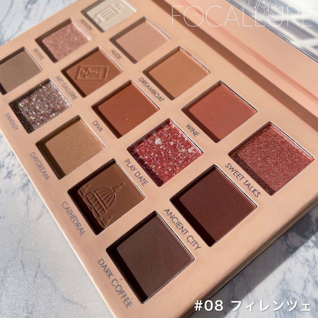 GO TRAVEL 15色アイシャドウパレット/FOCALLURE/アイシャドウパレットを使ったクチコミ(5枚目)