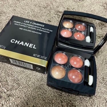 CHANELレ キャトル オンブル368ゴールデン メドウ

ずっと気になっていたCHANELのアイシャドウ💕

SSの限定が出たので購入🌸
お花のような綺麗なピンク系のカラーで
ドンピシャでした(♡*