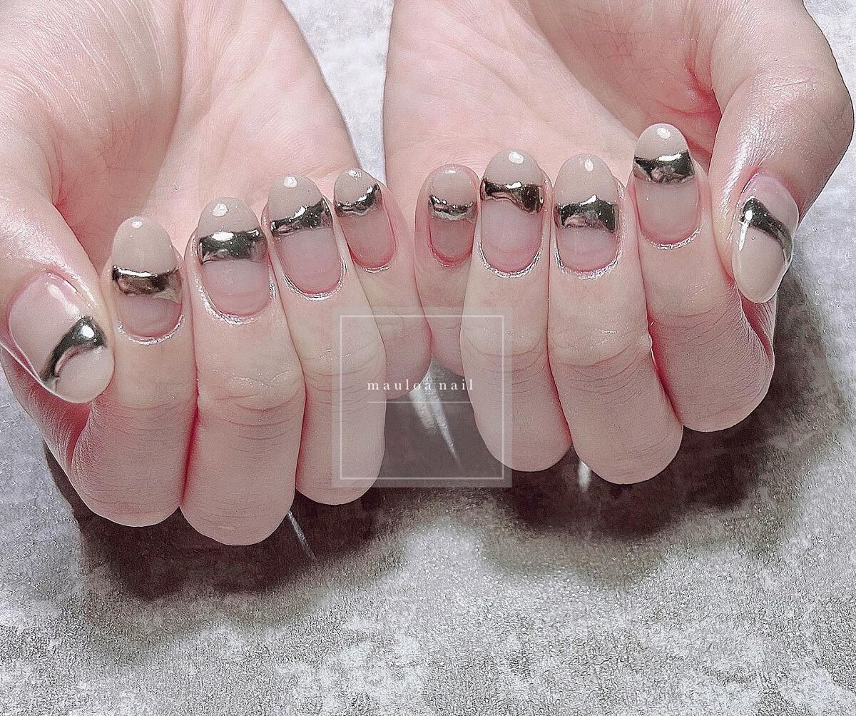 mauloa_nail on LIPS 「・ミラーアート🌟いつも面白すぎる🫶🤣ありがとうございます💗・ネ..」(1枚目)