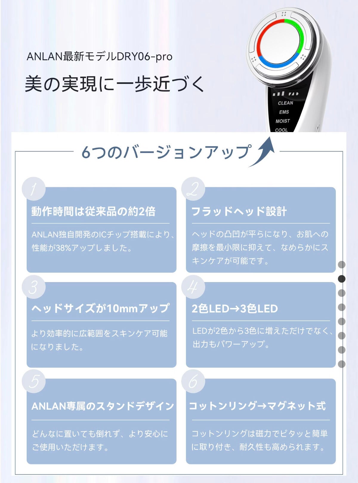 多機能温冷美顔器/ANLAN/美顔器・マッサージを使ったクチコミ(10枚目)