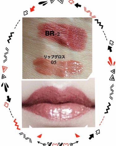 UR GLAM     MINI LIPSTICK レッドブラウン〈セミマット〉/U R GLAM/口紅を使ったクチコミ（3枚目）