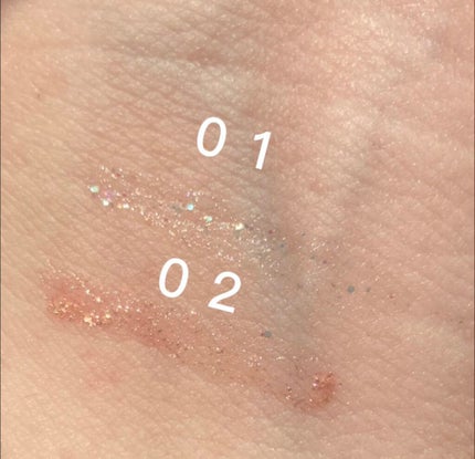 シュガー トゥインクル リキッド グリッター/PERIPERA/グリッターを使ったクチコミ(3枚目)