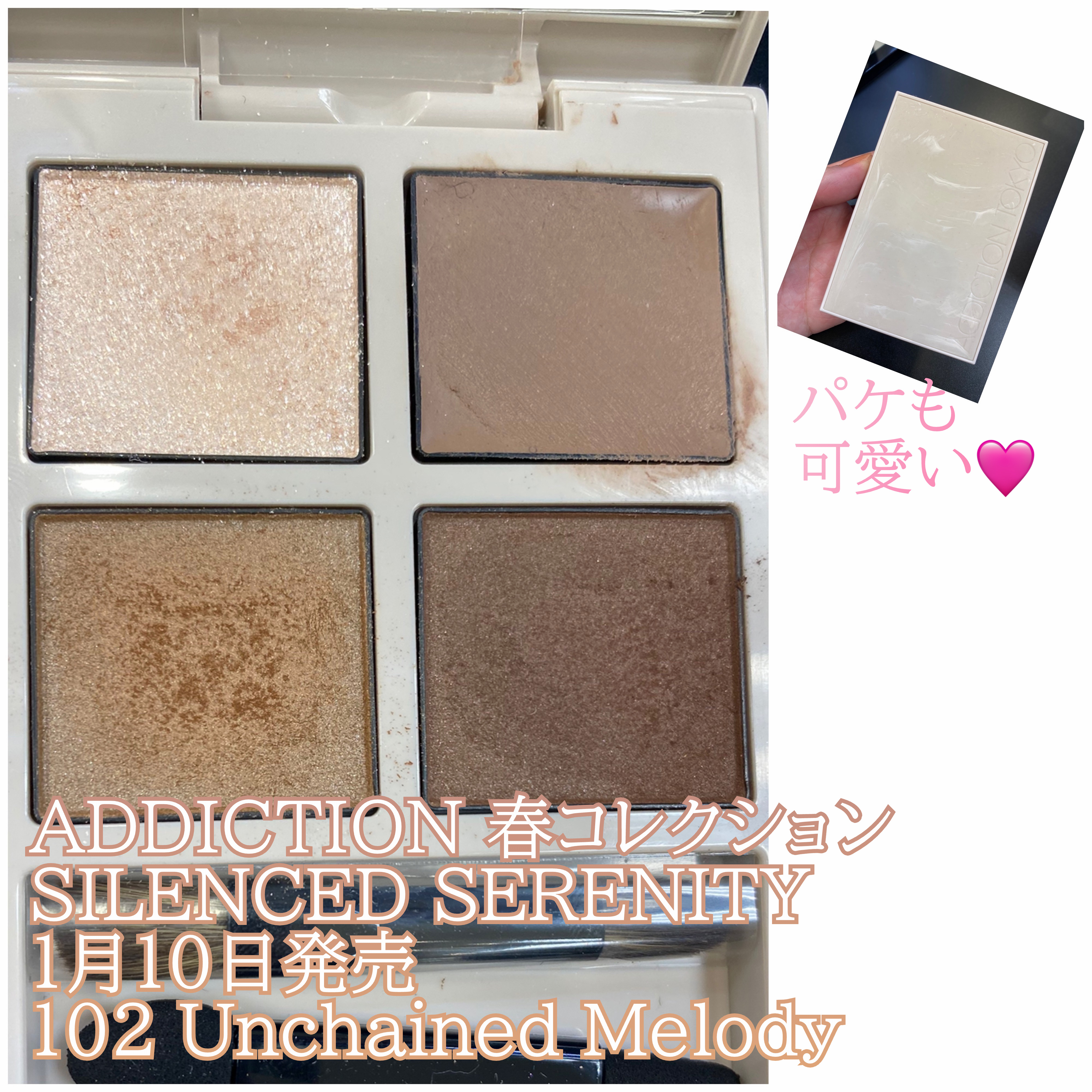 アディクション ザ アイシャドウ パレット + “サイレンスト セレニティ”/ADDICTION/アイシャドウパレットを使ったクチコミ（1枚目）