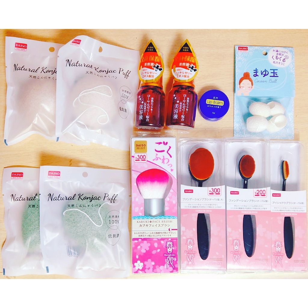春姫 カブキフェイスブラシ/DAISO/メイクブラシを使ったクチコミ（1枚目）