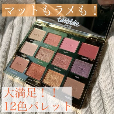 マットもラメも！大満足の12色パレット✨！
───────────────────────
tarte タルトレット Ｅ  アマゾニアンクレイ パレット

🦋使ってみて🦋
パッと見派手な色ばかりで使いに