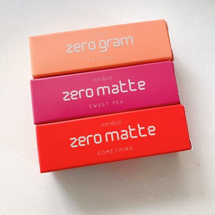 ゼログラムマットリップスティック/rom&nd/口紅を使ったクチコミ(6枚目)