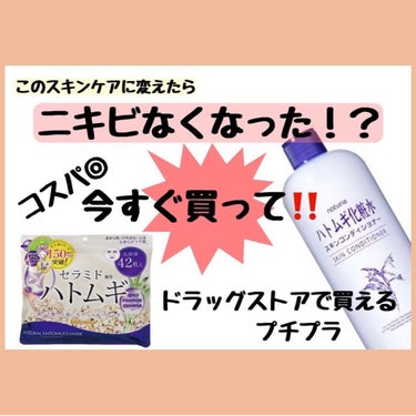 ハトムギ化粧水(ナチュリエ スキンコンディショナー R )/ナチュリエ/化粧水を使ったクチコミ（1枚目）