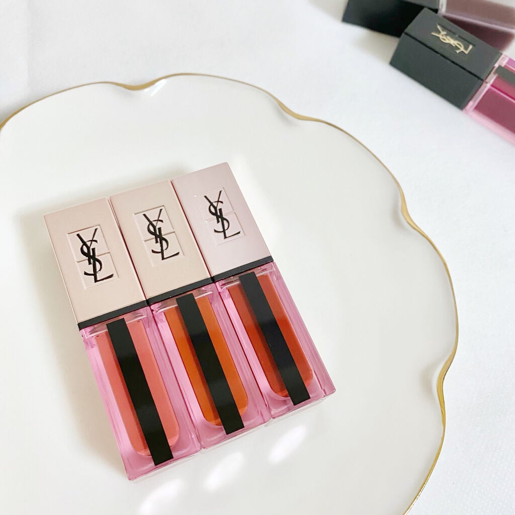 ルージュ ピュールクチュール ヴェルニ ウォーターグロウ/YVES SAINT LAURENT BEAUTE/口紅を使ったクチコミ(1枚目)