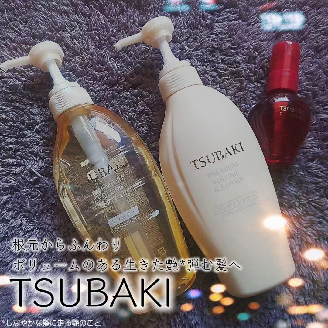 TSUBAKI プレミアム ボリューム＆リペア シャンプー/コンディショナー/TSUBAKI/市販シャンプーを使ったクチコミ（1枚目）