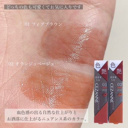 リップカラーシールド/CEZANNE/口紅を使ったクチコミ(5枚目)