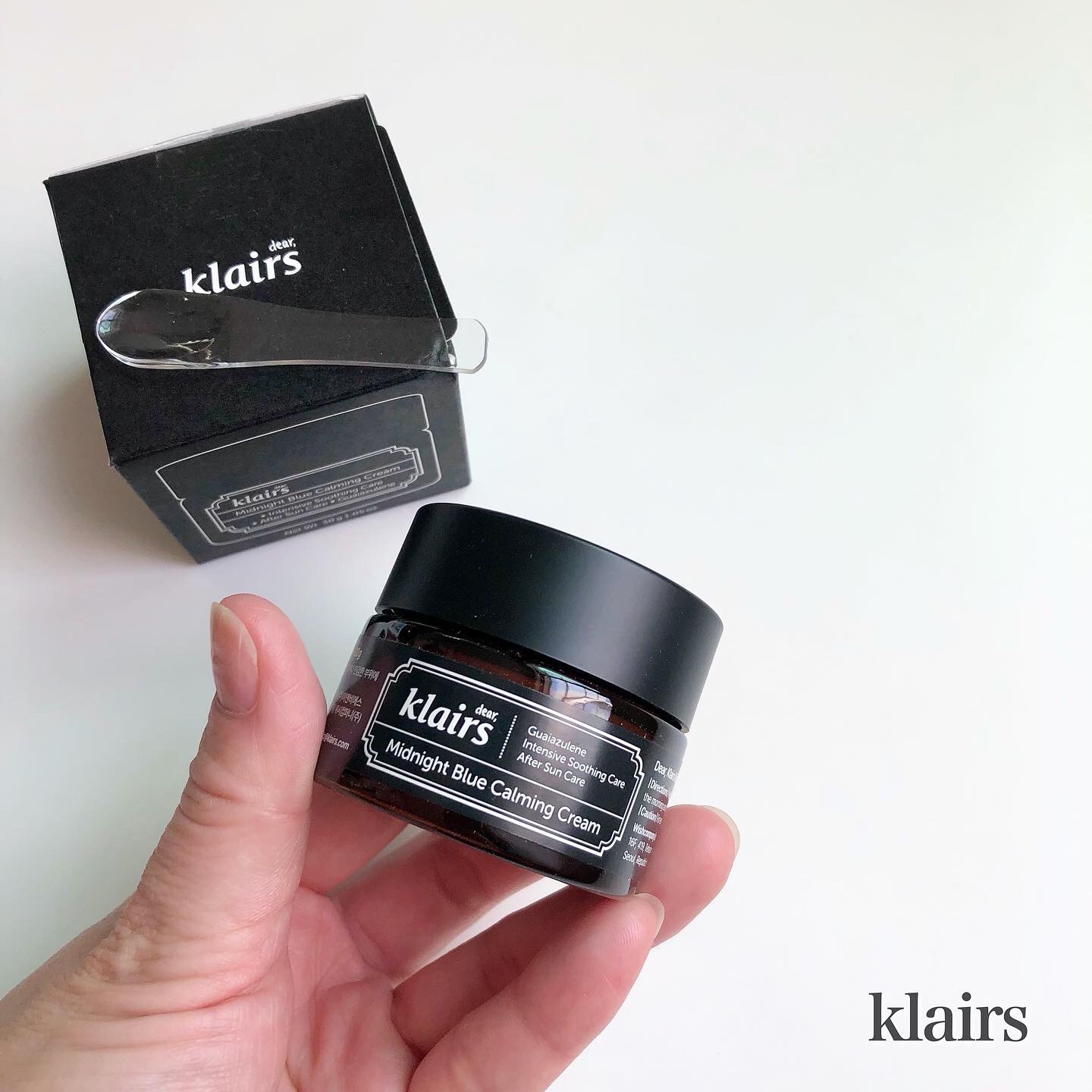 ミッドナイトブルーカーミングクリーム/Klairs/フェイスクリームを使ったクチコミ（1枚目）