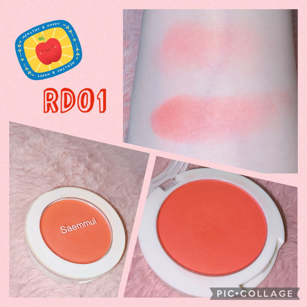 the SAEM シングルブラッシャーのクチコミ「the SAEM
シングルブラッシャー
RD01ドラゴンレッド

今日のメイクのメインのthe.....」（2枚目）