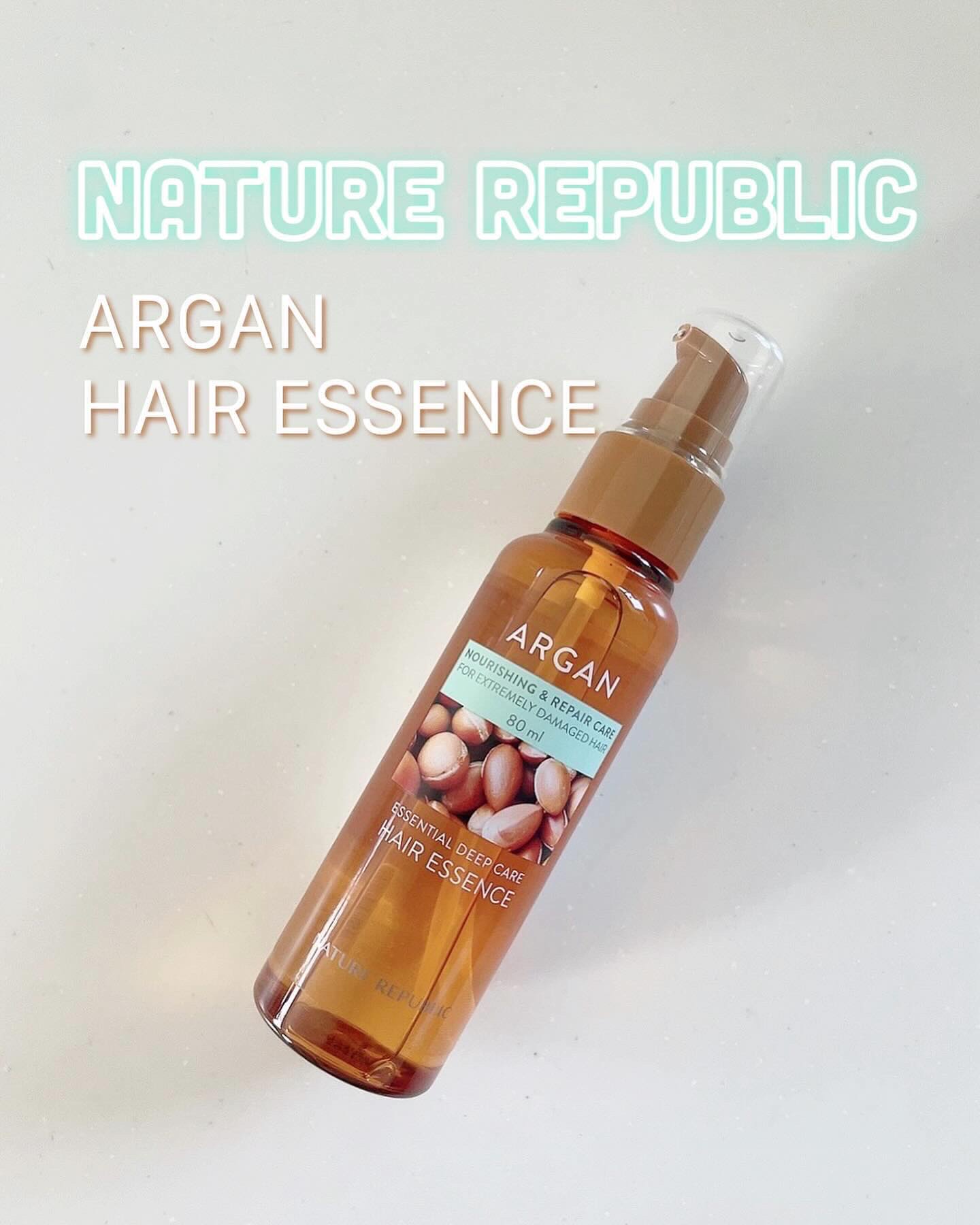 アルガンエッセンシャル ヘアオイル/ネイチャーリパブリック/ヘアオイルを使ったクチコミ（1枚目）