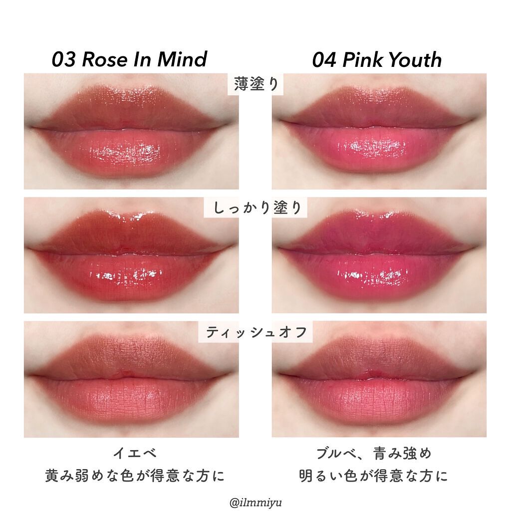 インク ムード グロイ ティント/PERIPERA/リップティントを使ったクチコミ(4枚目)