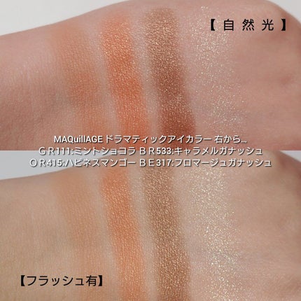 ドラマティックアイカラー (パウダー)/(クリーム)/マキアージュ/アイシャドウパレットを使ったクチコミ(5枚目)