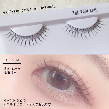  ⸝⸝⸝⸝ 𝒆𝒌𝒂🌕フォロバ100 on LIPS 「THETOOLLAB［ハッピーリムアイラッシュナチュラル］自ま..」（4枚目）