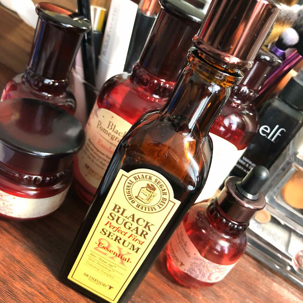 ブラックシュガー パーフェクトファーストセラム2X エッセンシャル(旧)/SKINFOOD/美容液を使ったクチコミ(1枚目)