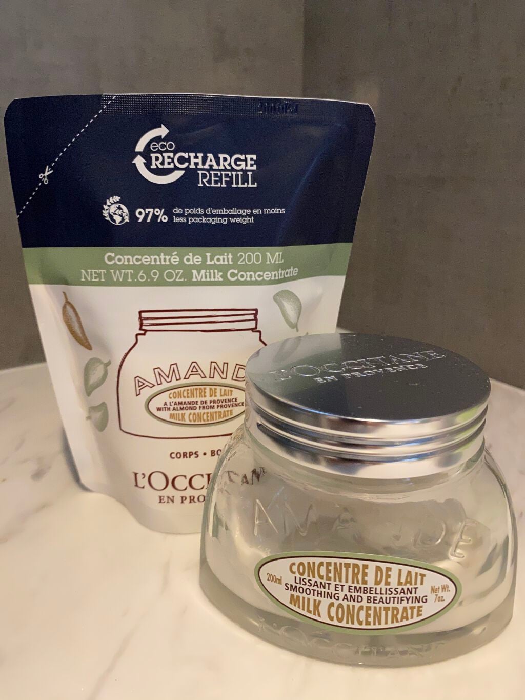 アーモンド ミルクコンセントレート/L'OCCITANE/ボディクリームを使ったクチコミ(1枚目)