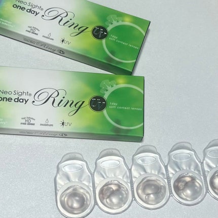 ネオサイトワンデー リングUV/Aire/ワンデー(1DAY)カラコンを使ったクチコミ(9枚目)