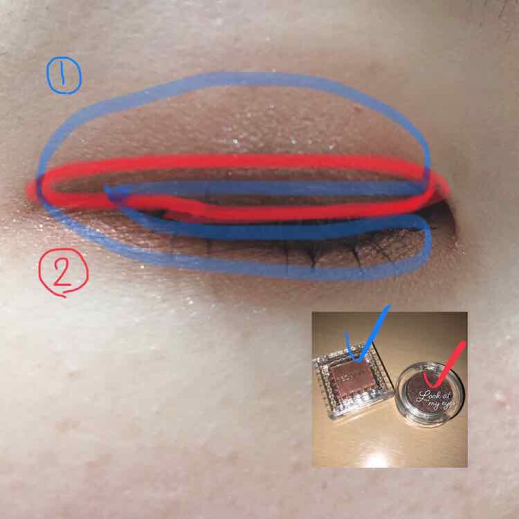 シングルカラーアイシャドウ/CEZANNE/単色アイシャドウを使ったクチコミ(2枚目)