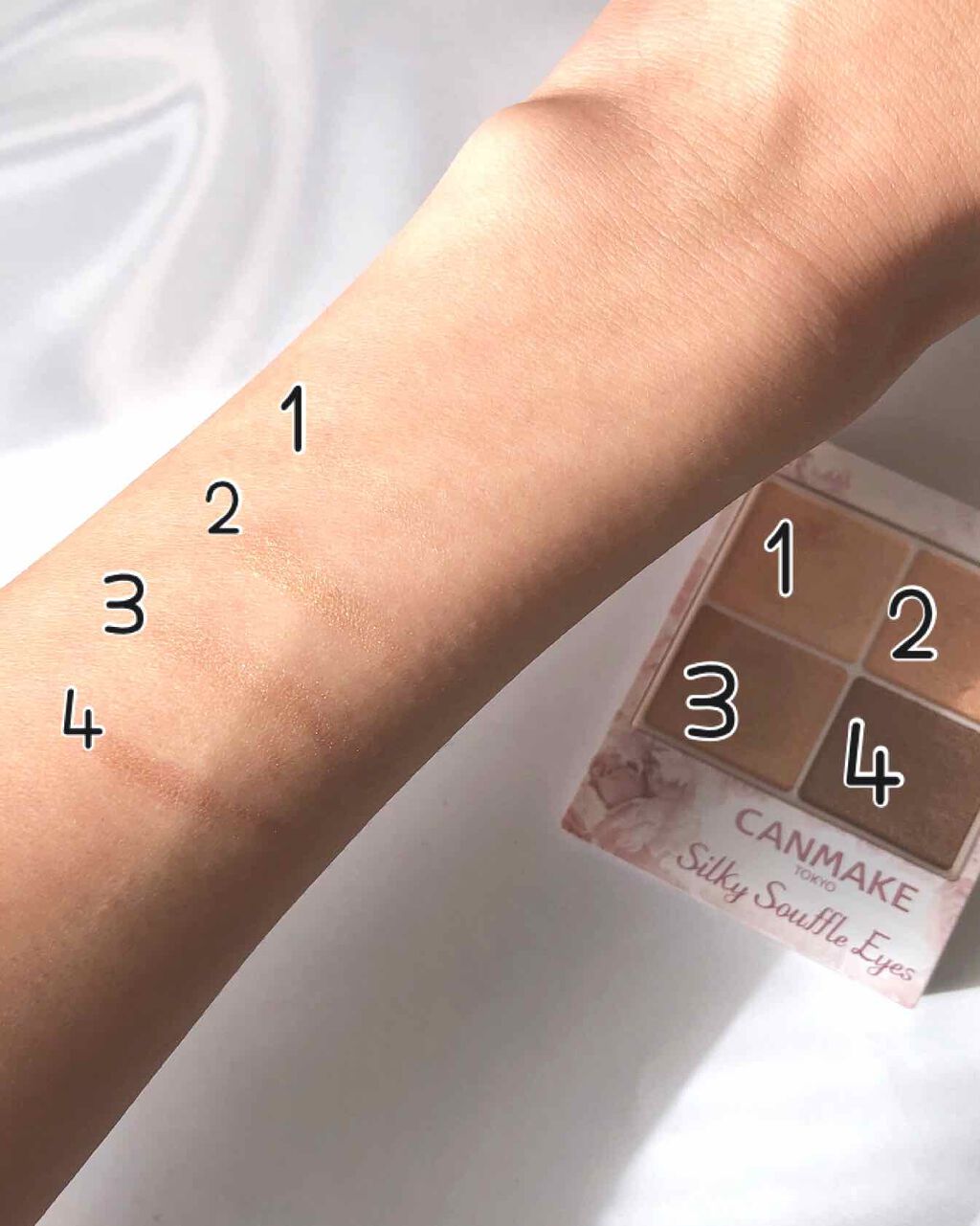 シルキースフレアイズ/キャンメイク/アイシャドウパレットを使ったクチコミ（2枚目）