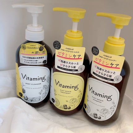 シルキーリペアシャンプー/トリートメント(マンダリン&ピオニーの香り)/Vitaming/市販シャンプーを使ったクチコミ(5枚目)
