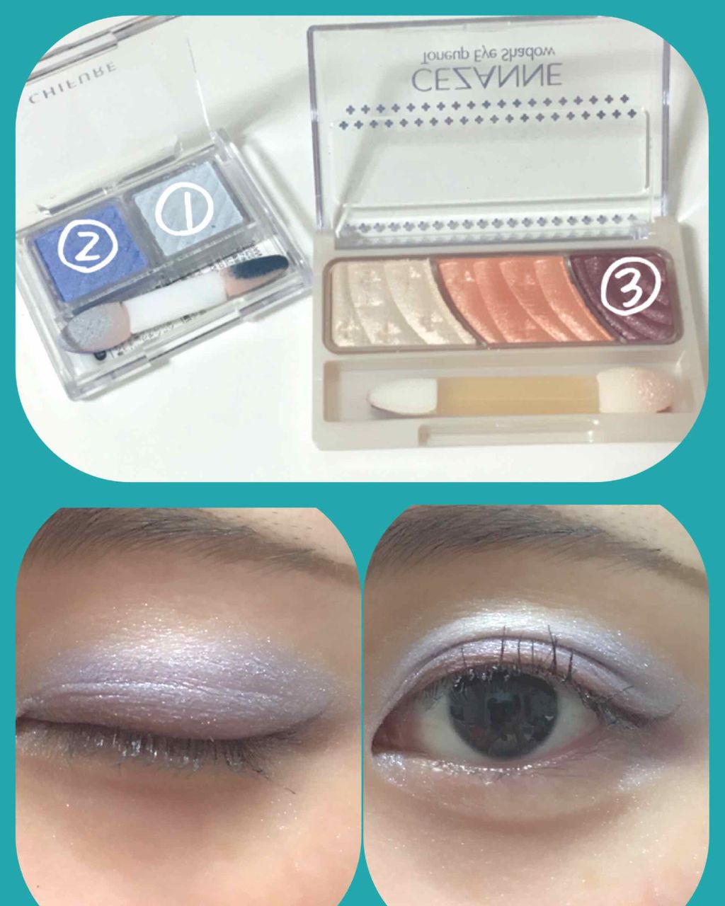 アイ カラー(チップ付)/ちふれ/アイシャドウパレットを使ったクチコミ（2枚目）