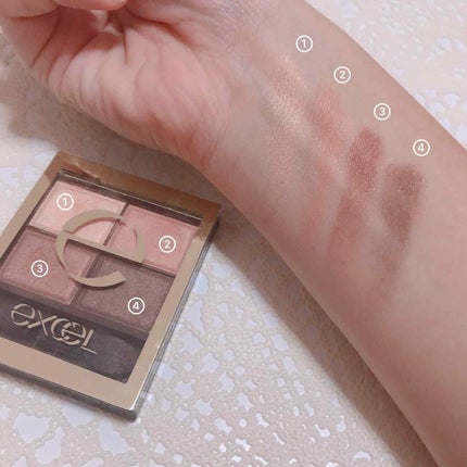 スキニーリッチシャドウ/excel/アイシャドウパレットを使ったクチコミ(2枚目)