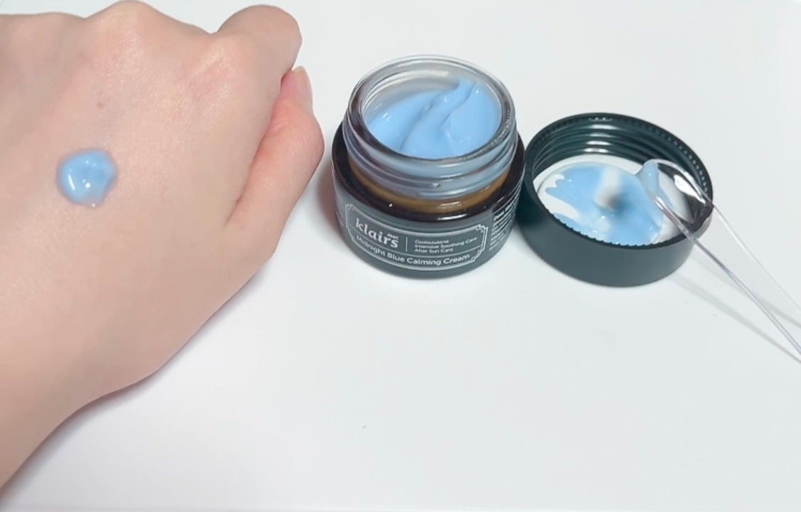 ミッドナイトブルーカーミングクリーム/Klairs/フェイスクリームを使ったクチコミ(1枚目)