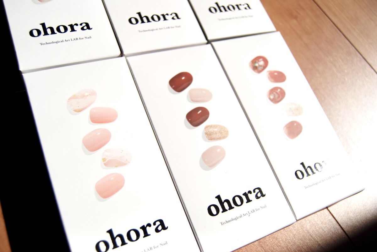 セミキュアジェルネイル（ハンド） ND-047 N Rosewood /ohora/ネイルシールを使ったクチコミ（3枚目）