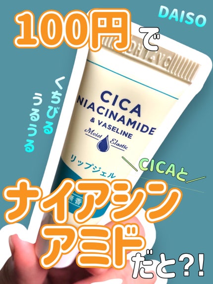 リップジェル ワセリン配合 CICAナイアシンアミドPlus 無香料/DAISO/リップクリームを使ったクチコミ(1枚目)