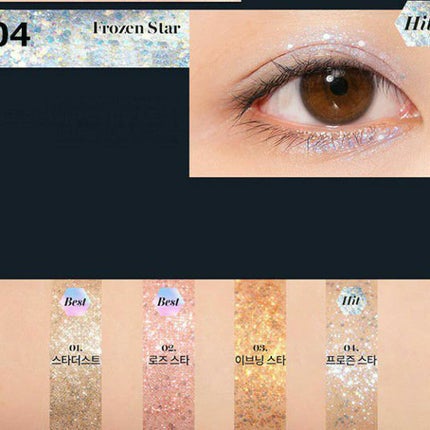 リキッド グリッター シャドウ/rom&nd/グリッターを使ったクチコミ(3枚目)