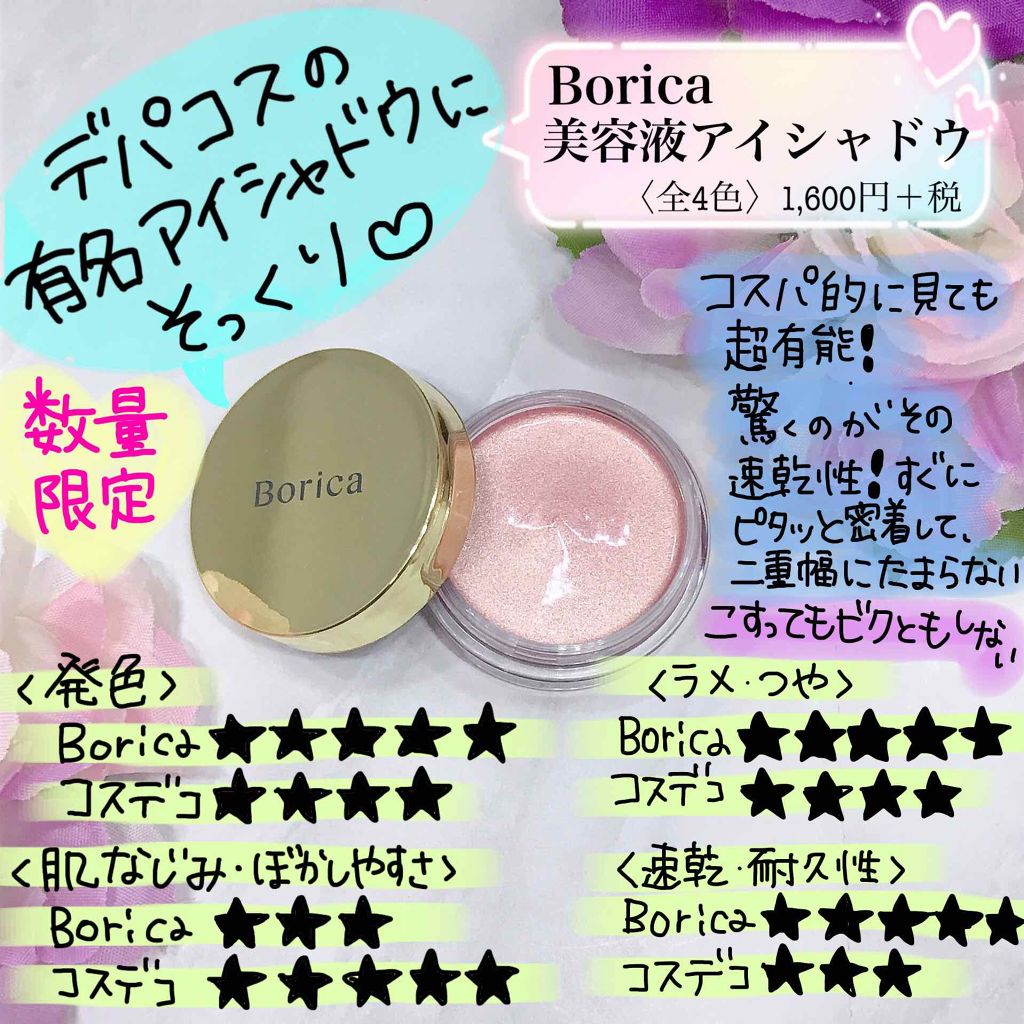 美容液ケアアイシャドウ/Borica/ジェル・クリームアイシャドウを使ったクチコミ(1枚目)