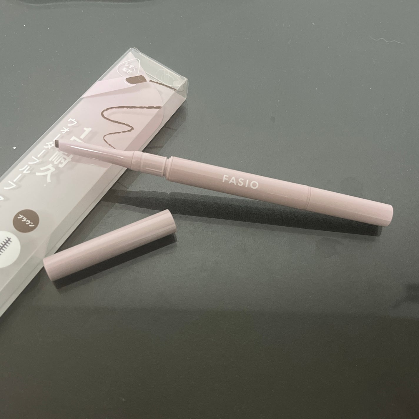 ウォータープルーフ アイブロウ (しずく型芯)/FASIO/アイブロウペンシルを使ったクチコミ(4枚目)