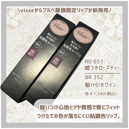 ネンマクフェイク ルージュ/Visée/口紅を使ったクチコミ(2枚目)