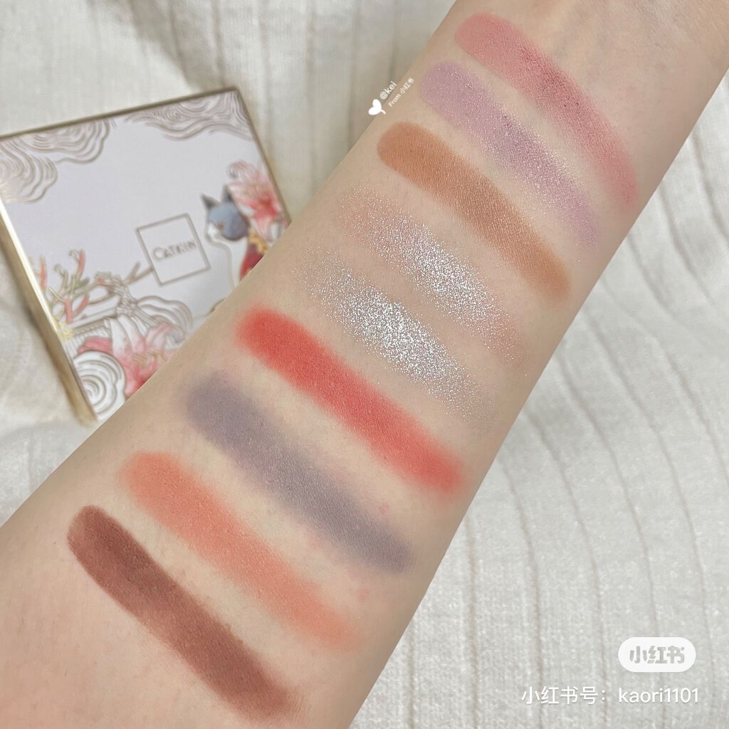 長相思シリーズ 9色アイシャドウパレット/CATKIN/アイシャドウパレットを使ったクチコミ(7枚目)