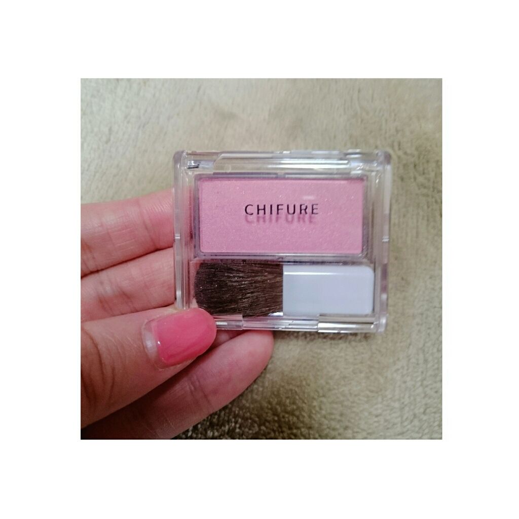 チーク カラー(ブラシ付)/ちふれ/パウダーチークを使ったクチコミ(1枚目)