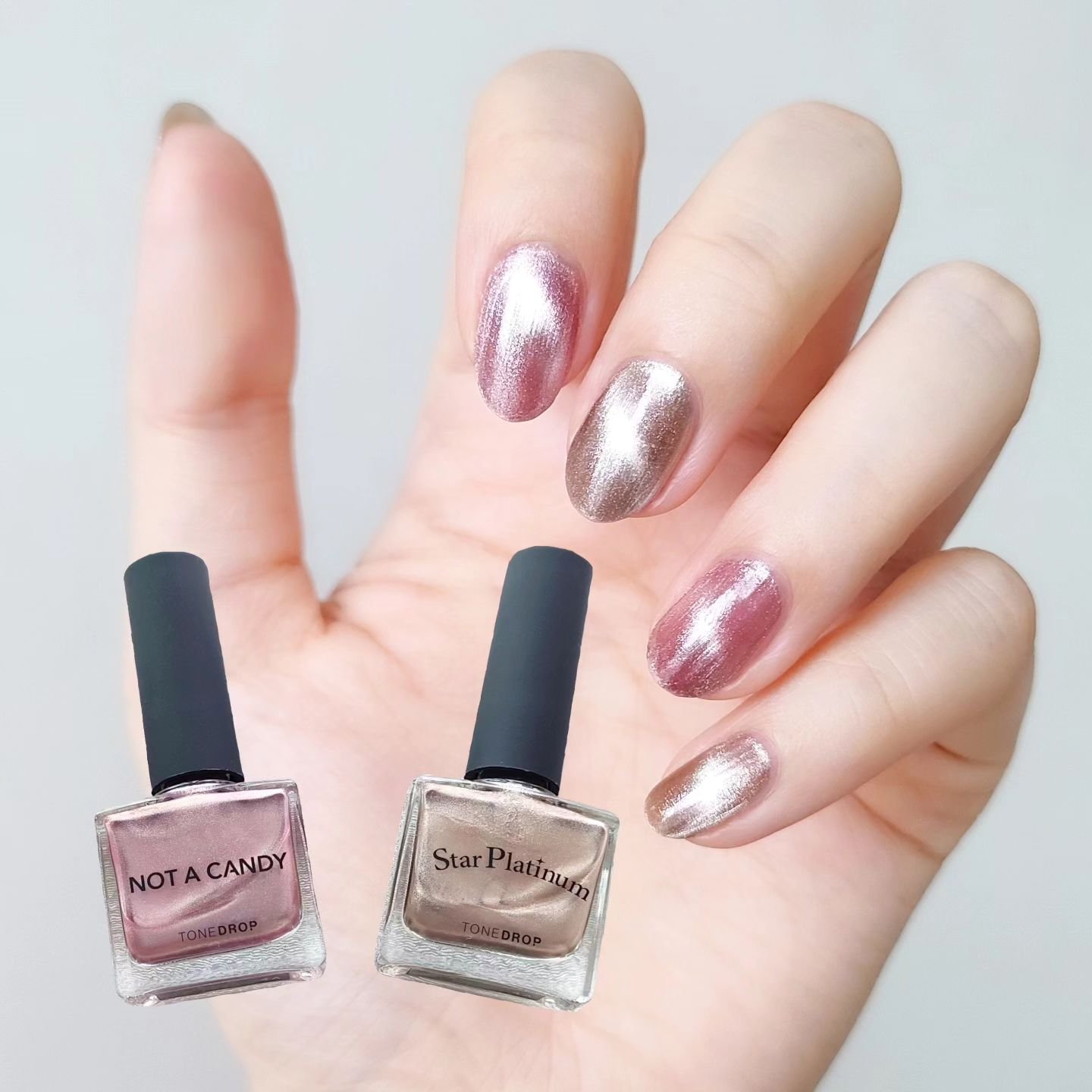 TONE DROP ネイルポリッシュ 035 Not a Candy/D-UP/マニキュアを使ったクチコミ（1枚目）