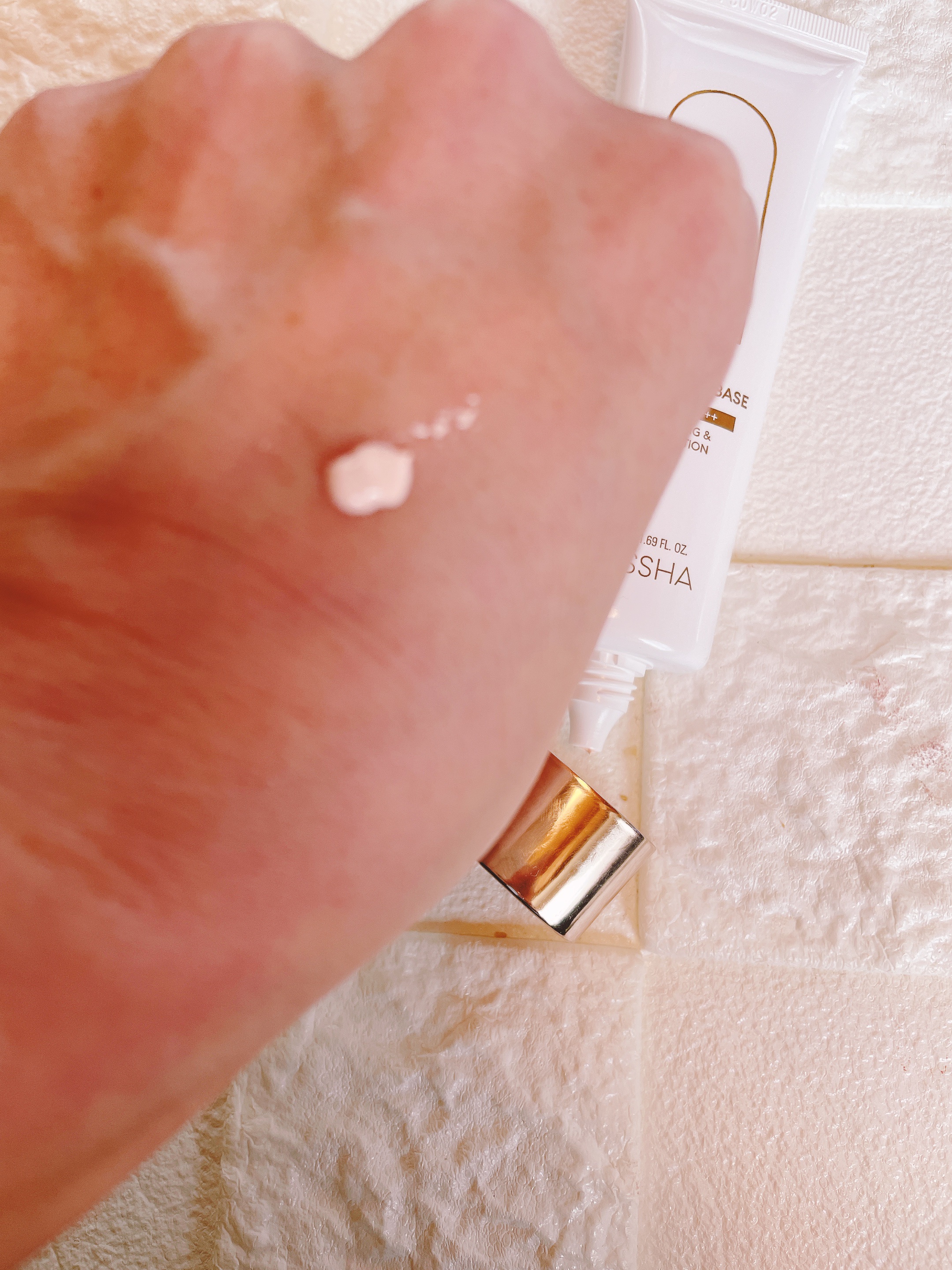 グロウトーンアップサンベースSPF50+PA+++/MISSHA/化粧下地を使ったクチコミ（3枚目）