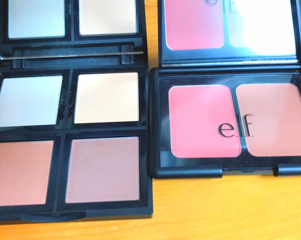 コントゥアパレット(4シェード)/e.l.f. Cosmetics/プレストパウダーを使ったクチコミ（2枚目）