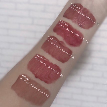 ジューシーラスティングティント/rom&nd/リップティントを使ったクチコミ(2枚目)