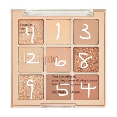 シャドウパレット/dasique/アイシャドウパレットを使ったクチコミ(2枚目)