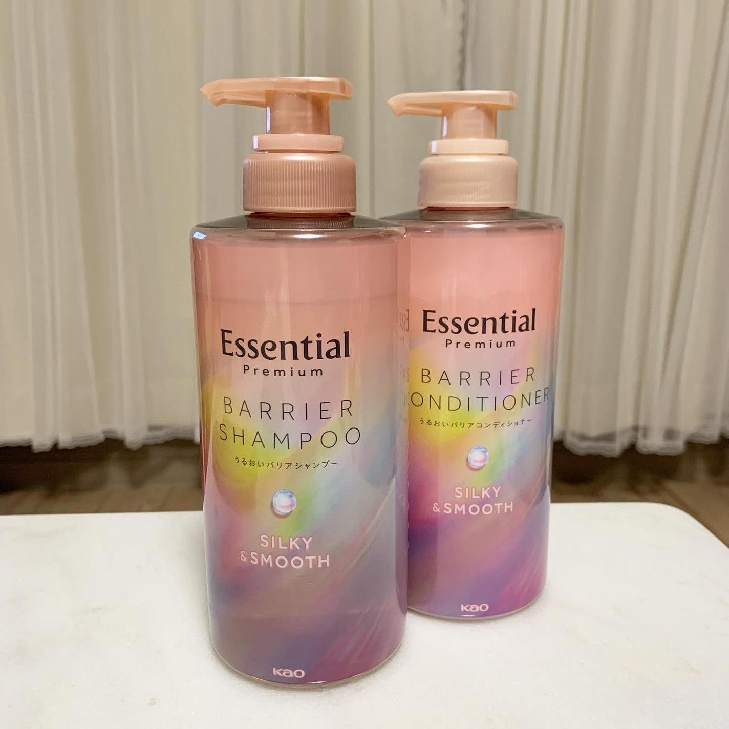 エッセンシャルプレミアム バリアシャンプー・コンディショナー シルキー&スムース/エッセンシャル/市販シャンプーを使ったクチコミ(1枚目)