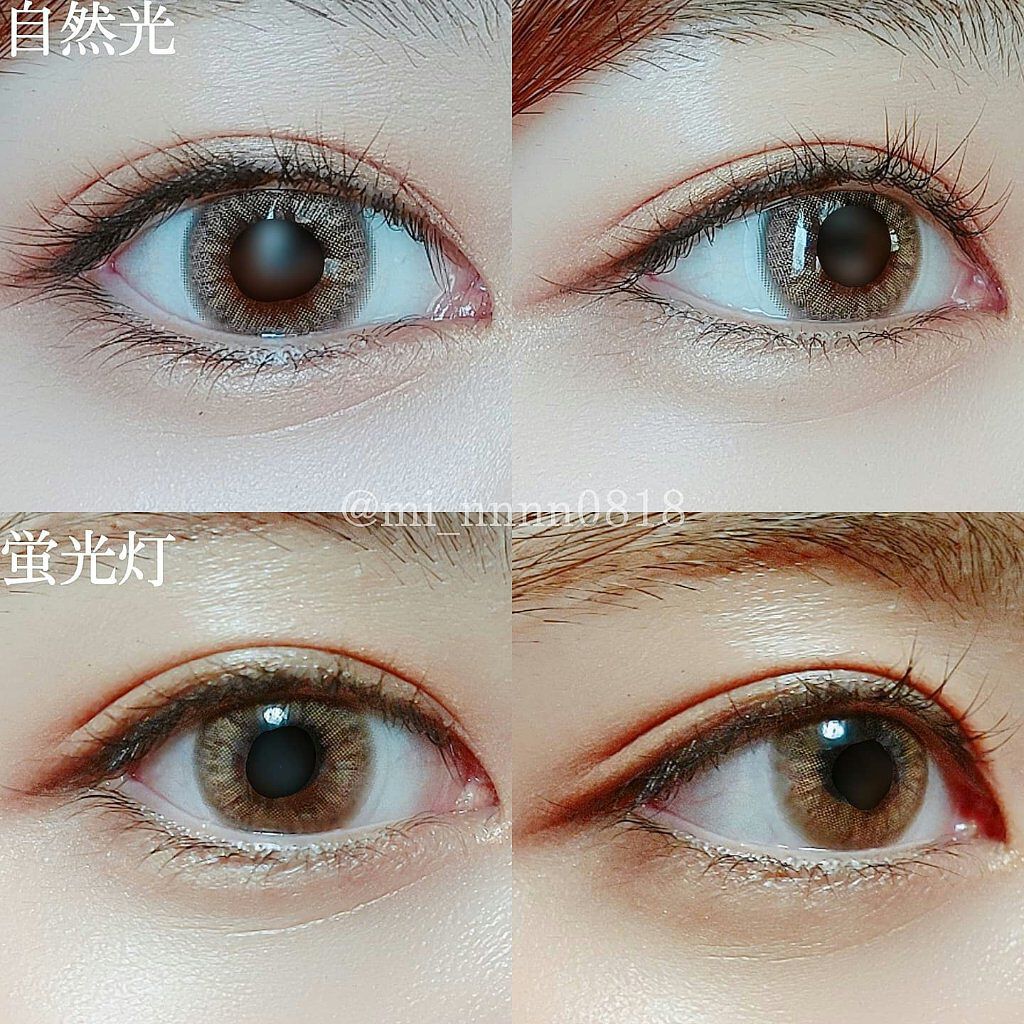 Cheerful Kristin ブラウン/Hapa kristin/カラーコンタクトレンズを使ったクチコミ（2枚目）