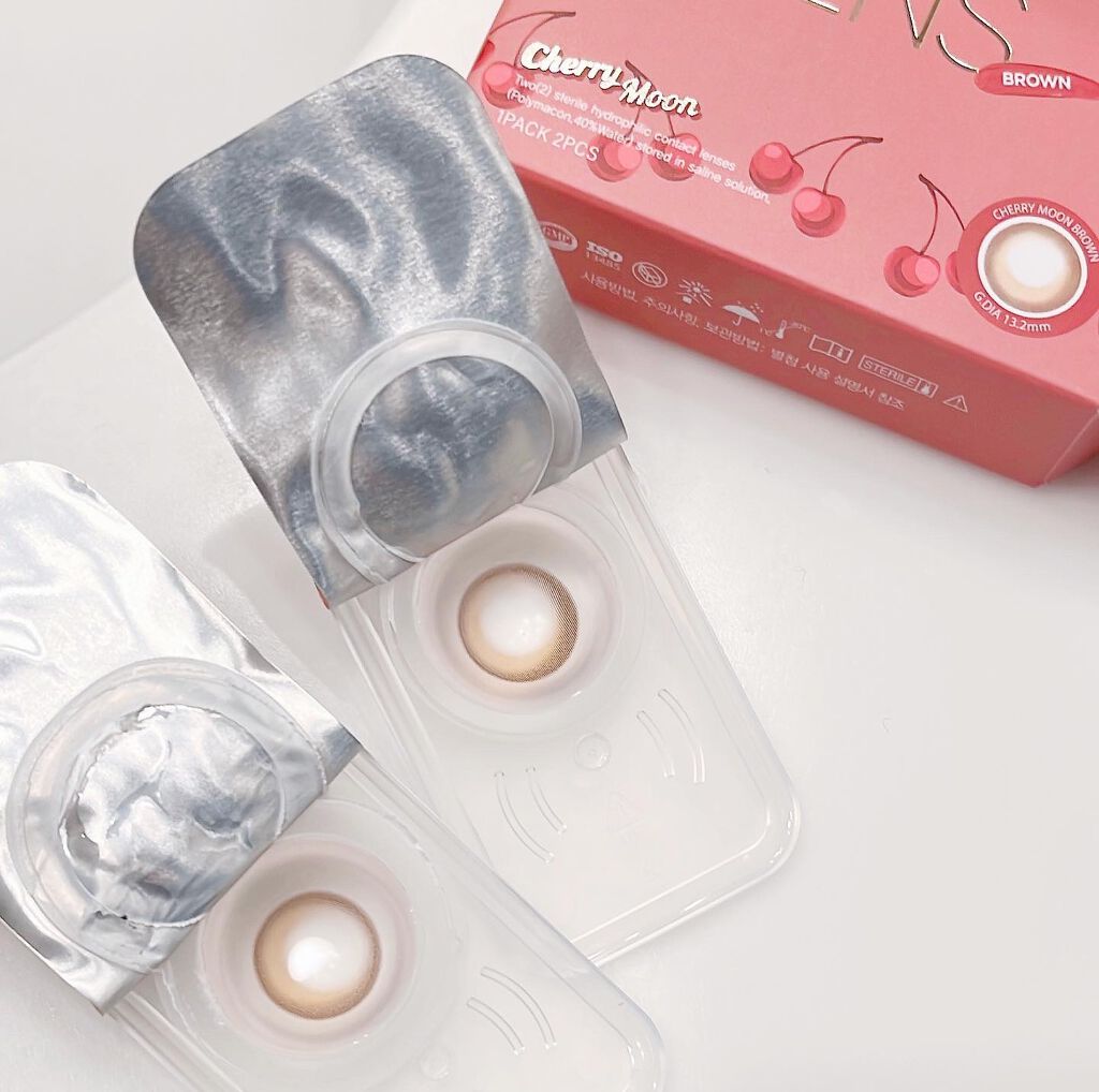 Cherry moon 1Month/OLENS/カラーコンタクトレンズを使ったクチコミ(3枚目)